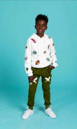 Pop Patch Hoodie -Clothing Shop sweaters sweatshirts pop patch hoodie lola the boys 29659920466022