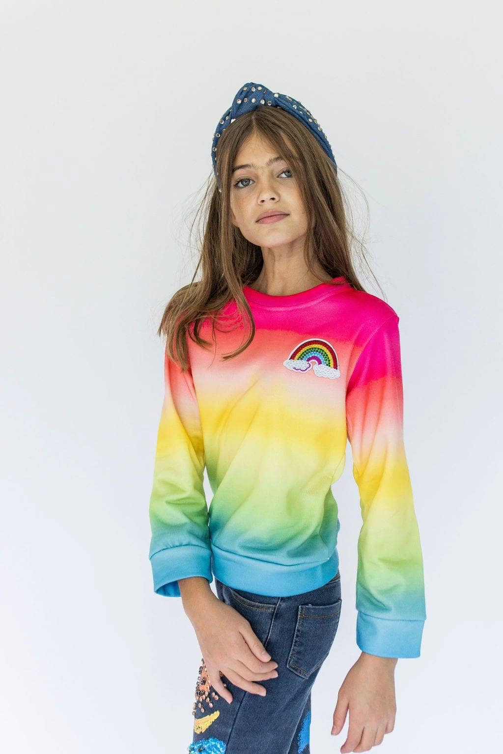 Rainbow Ombre Sweatshirt 2 Rainbow Ombre Sweatshirt - Image 2