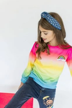 Rainbow Ombre Sweatshirt 10 Rainbow Ombre Sweatshirt -Clothing Shop sweaters sweatshirts rainbow ombre sweatshirt lola the boys 28492095914086
