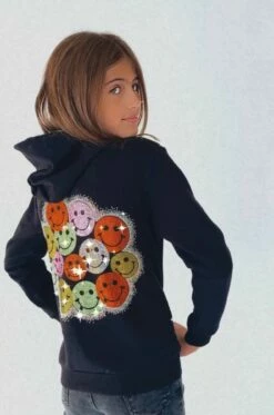 All Smiles Crystal Hoodie -Clothing Shop sweatshirt all smiles hoodie lola the boys 28473961250918
