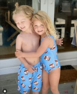 Boys Nutella Swim Shorts | Boy's Swimsuit -Clothing Shop swimwear boys nutella swim shorts boy s swimsuit lola the boys 28757937127526