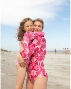 Pink Palm Rash Guard -Clothing Shop swimwear pink palm rash guard lola the boys 29605573296230