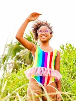 Rainbow Tutu Swimsuit -Clothing Shop swimwear rainbow tutu swimsuit lola the boys 28720418226278