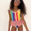 Rainbow Tutu Swimsuit