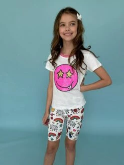 Emoji Starry Eyes Tee -Clothing Shop t shirts emoji starry eyes tee lola the boys 29610346840166