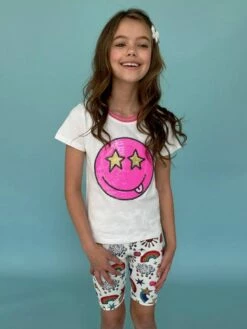 Emoji Starry Eyes Tee -Clothing Shop t shirts emoji starry eyes tee lola the boys 29610346872934