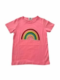 Happy Rainbow Crystal Patch T-Shirt 7 Happy Rainbow Crystal Patch T-Shirt -Clothing Shop tees happy rainbow crystal patch t shirt lola the boys 29018844364902
