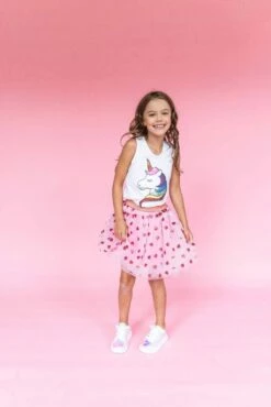 Sequin Rainbow Unicorn Tank -Clothing Shop tees sequin unicorn tank lola the boys 28708733157478