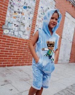 Varsity Bear Tie Dye Hoodie Set -Clothing Shop varsity bear tie dye hoodie set lola the boys 29495752228966