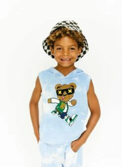 Varsity Bear Tie Dye Hoodie Set -Clothing Shop varsity bear tie dye hoodie set lola the boys 29628025438310