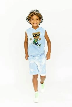 Varsity Bear Tie Dye Hoodie Set -Clothing Shop varsity bear tie dye hoodie set lola the boys 29628025471078