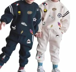 Varsity Patch Jogger Set Navy 17 Varsity Patch Jogger Set Navy -Clothing Shop varsity patch jogger set navy lola the boys 28922037764198