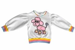 Velvet Poodle Puff Sleeve Sweatshirt -Clothing Shop velvet poodle puff sleeve sweatshirt lola the boys 29111340957798