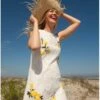 Women’s Crystal Lemon Lace Dress