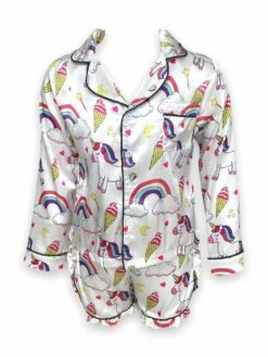 Women's Magical Unicorn Ice Cream Silk Set