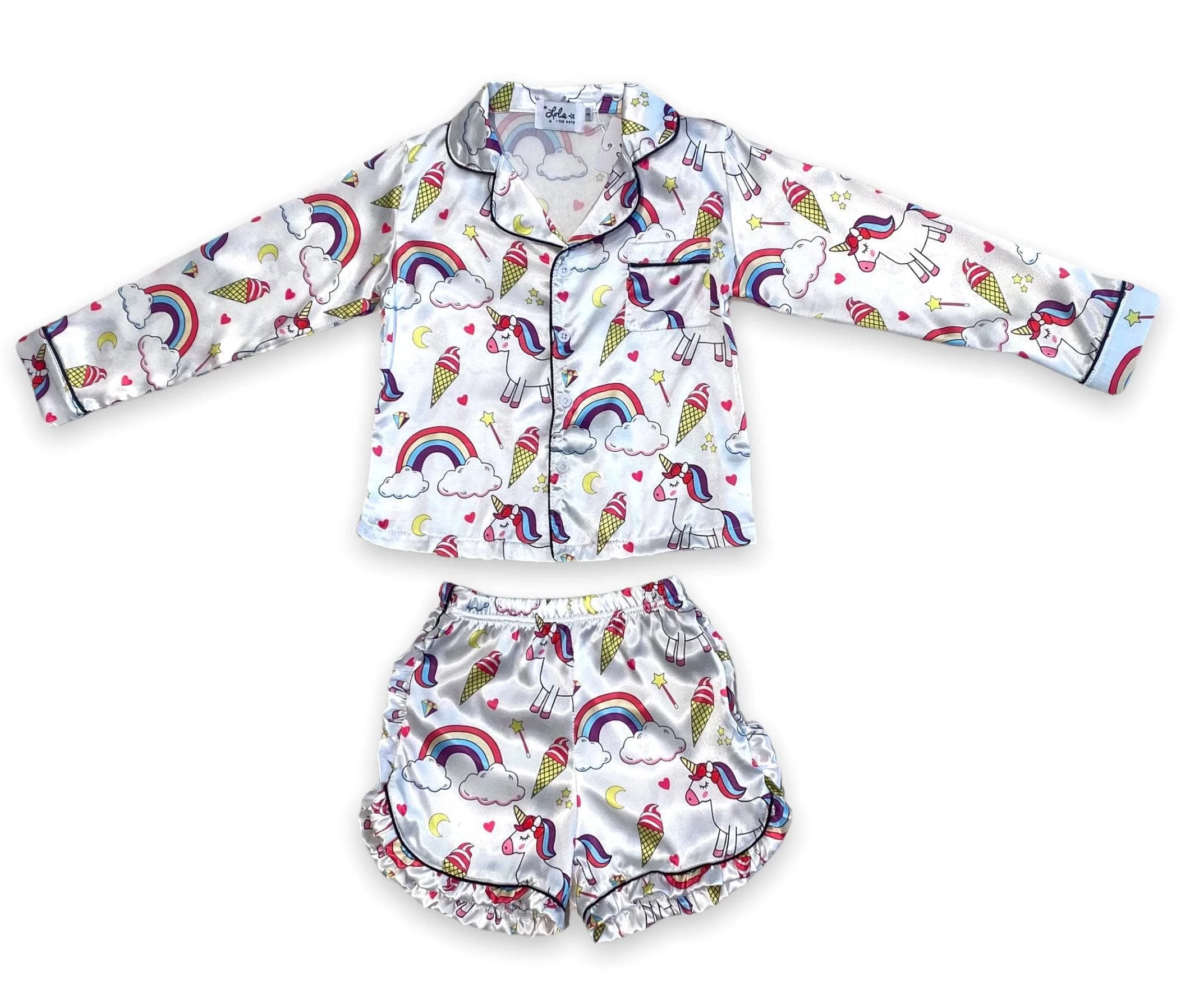 Women's Magical Unicorn Ice Cream Silk Set 2 Women's Magical Unicorn Ice Cream Silk Set - Image 2