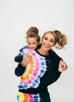 Women’s Rainbow Tie Dye Ruffle Set -Clothing Shop women s rainbow tie dye ruffle set lola the boys 29500111421542