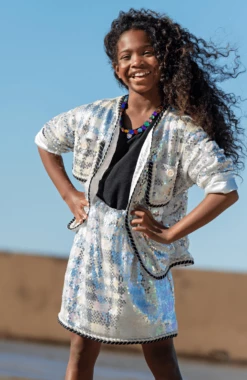 Women's Shimmer Sequin Houndstooth Set -Clothing Shop women s shimmer sequin houndstooth set lola the boys 29572304044134