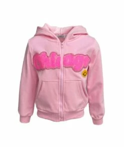 Women's Smiley Crystal CHICAGO Zip Hoodie