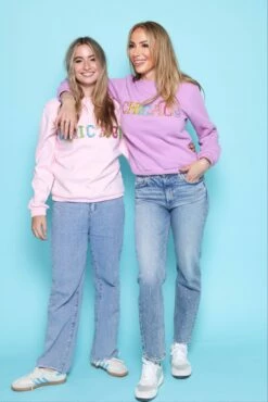 Women's Chicago Gem Sweatshirt - Pink -Clothing Shop womens women s chicago gem sweatshirt pink lola the boys 29669690048614